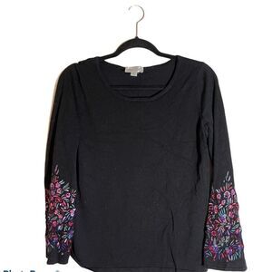 Whisper Knit QVC Embroidered Sweater